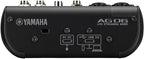 Yamaha AG06MK2 Black 6-Channel Live Streaming Loopback Mixer/USB Interface with Steinberg Software Suite