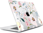 Compatible with MacBook Air 13.6 inch Case 2025 2024 2023 2022 Release M4 A3240 M3 A3113 M2 A2681 with Touch ID, Plastic Hard Shell Case&Keyboard Cover&Screen Film&Webcam Cover, Pink Floral