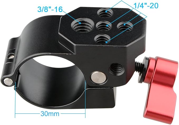 CAMVATE 30mm Monitor Mount Rod Clamp for Ronin-M Gimbal Stabilizer (Red) - 1552
