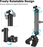 XLTTYWL 2025 Starlink Mini Pole Mount Kit, Aluminum Mini Starlink Tripod Adapter with 1/4"-20 & 3/8"-16 Thread and Adjustable Clamp Bracket for Star Link Mini Dishy RV, Camper, Roof Rack, Balcony
