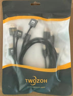 Twozoh Slim 4K HDMI Cable 1.6FT 5 Pack, Ultra Thin & Flexible Skinny HDMI to HDMI 2.0 Cord Support 4K/60HZ 18gbps Laptop, Monitor, PS5, PS4, Xbox One, Fire TV