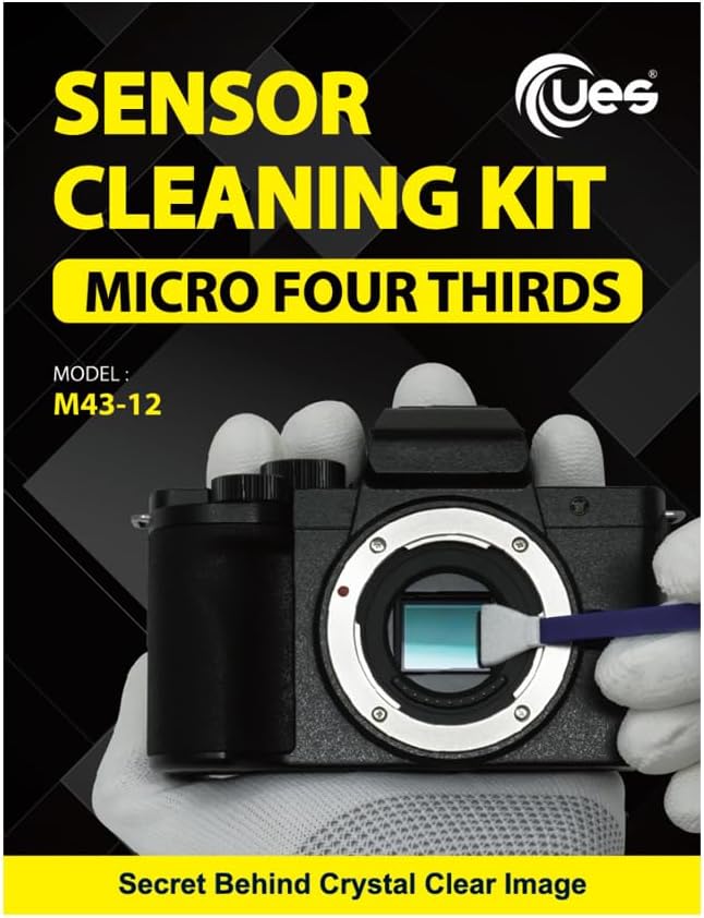 Digital Camera Micro Four-Thirds 4/3 (MFT) 12mm Sensor Cleaning Swabs x 14pcs + 15ml Liquid Cleaner for Mirrorless MILC and ILDC