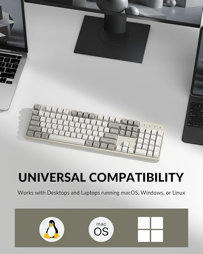 Keychron C2 Pro Wired Mechanical Keyboard with 8K Hz Polling Rate, Full Size Custom RGB Backlit Hot-Swappable, Non-Shine Through PBT Keycaps Compatible with Mac Windows Linux (Silent Banana Switch)