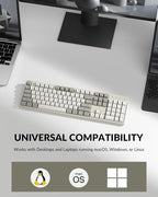 Keychron C2 Pro Wired Mechanical Keyboard with 8K Hz Polling Rate, Full Size Custom RGB Backlit Hot-Swappable, Non-Shine Through PBT Keycaps Compatible with Mac Windows Linux (Silent Banana Switch)