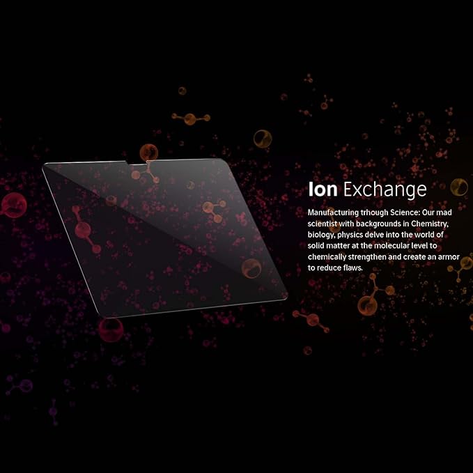 FLOLAB ONETIME NanoArmour Screen Protector for iPad Pro 11 Inch M4 2024 Tempered Glass, TruColor, Blue Light Blocker, No Blue Tint, Original Display Color, Ultra Clear, Easy Install, Durable