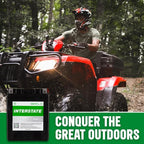 Interstate Batteries YTX14AH-BS 12V 12Ah Powersports Battery 210CCA High-Performance AGM Rechargeable Replacement for Kawasaki, Polaris, Yamaha ATVs, UTVs, Snowmobiles, Motorcycles (CITX14AH-BS)