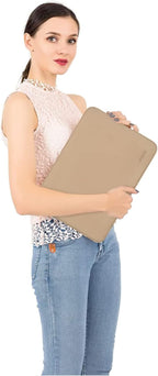 MOSISO Laptop Case 13.3 inch, 13-13.3 inch Laptop Sleeve Bag Compatible with MacBook Air/Pro 13 / Pro 14, HP Dell ASUS Lenovo Notebook, Neoprene Computer Sleeve Bag with Small Case, Apricot