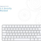 Keyboard Cover for 2024 M4 iMac Magic Keyboard (Europe Layout, 7 Shape Enter Key)(Model A3119, Touch ID, with Numeric Key) - Ultra Thin, Protective and Clear Keyboard Cover Protector Skin