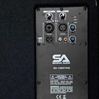 Seismic Audio - SA-10MT-PW-Pair - Pair of Powered 2-Way 10" Floor / Stage Monitor Wedge Style with Titanium Horns