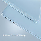MOSISO Compatible with MacBook Air 13 inch Case 2025 2024 2023 2022 M4 A3240 M3 A3113 M2 A2681, Plastic Hard Shell&Keyboard Cover&Screen Film&Type C for MacBook Air 13.6 inch Case, Sky Blue