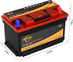 XingCell H7 Group 94r 12V 75Ah 880CCA LiFePO4 Lithium Car Battery - Long lasting and Lightweight Design for Car Audio Replacement Batteries