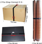 36 inch Cable Straps,12 pcs Reusable Fastening Hook and Loop Utility Cable Ties Down Wraps Adjustable Cinch Straps