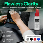 Sparkle Anti-Reflective Lens Cleaner Spray kit | (2) 1oz Glasses Cleaner Spray + (2) Microfiber Cloth for Eyeglasses, Sunglasses, Lenses, Screens and Camera Cleaning Kit (4 Piece Set)