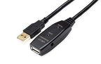 50 Feet Active USB Extension Cable 2.0 Male to Female with 2 Extension chipsets Signal Booster - Active Extension/Repeater Cord 15 Meters / 50 Feet