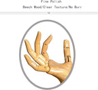Mannequin,Mannequin Hand,Hand Model,Hand Mannequin for Nails,Drawing Mannequin Wooden Hand,Wooden Mannequin,Wood Hand,Hand Model for Drawing,Male Hand of Right.