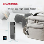 GIGASTONE SD Card Reader, 5-in-1 USB-A/USB-C Card Reader, Dual Slot for SD/Micro SD/SDHC/SDXC, Compatible with Laptop, PC, iPhone16/15, MacBook Pro/Air, iPad Pro, Android