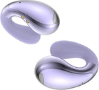 Ultra Open Ear Earbuds - Ergonomic Clip-On Earbuds, Small Bone Conduction Over-The-Ear Headphones with Waterproof Design, Perfect Running Headphones for Sports and Fitness, Purple