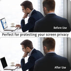Magnetic Privacy Screen for MacBook Pro 15 Inch (2016-2019), Removable Anti Blue Light Glare Peep Filter Black out Screen Protector for Mac 15In Laptop Model (A1707, A1990)