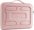 DOMISO 15.6 inch Laptop Sleeve with Handle Shockproof Waterproof EVA Protective Case for 15.6" Yoga 720 IdeaPad 310 320 ThinkPad T570/Legion 5 Gen 6/HP Envy 15/15.6" Notebooks, Pink