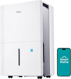Midea 1,500 Sq. Ft. Energy Star Certified Dehumidifier With Reusable Air Filter 22 Pint - Ideal For Basements, Large & Medium Sized Rooms, And Bathrooms (White)