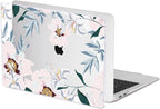 Compatible with MacBook Air 13 inch Case 2021 2020 2019 2018 M1 A2337 A2179 A1932 with Retina Display & Touch ID, Pattern Plastic Hard Shell Case Keyboard Skin Cover, Pink Peonies & Lilies