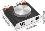 Facmogu M6 200W Mini Bluetooth 5.0 Audio Power Amplifier, 100Wx2 Dual Channel HiFi Stereo Mini Speaker AMP w/Optical/AUX/BT Input, Home Audio Wireless Amplifier Receiver with 24V Power Supply - Black