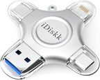 256GB App-le Certified iPhone 17 16 iDiskk FLASHDRIVE 256GB USB C Thumb Drive Photo Stick for iPhone iPad Android Samsung Flash Drive for iPhone Photos 15/14/13/12/12 pro/12 mini Storage