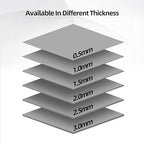 Silicone Thermal Pads 14.8 W/mK, 120x120x2.5mm - Highly Efficient Heat Resistant Non Conductive Heatsink Cooling Pads, Ideal for Laptop/SSD/CPU/IC/LED Coolers