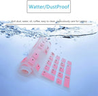 MUBUY Keyboard Cover Skin Protector for Logitech MK120 K120 Wired Keyboard, Protective Skin US Layout - Gradual Pink