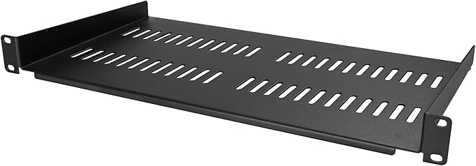 StarTech Wall Mount Rack with Shelf and Power Strip for Networking Equipment (8U)