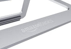 Amazon Basics Aluminum Portable Foldable Height Adjustable Support Stand for Laptops up to 13", Silver