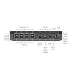Targus USB C Universal Docking Station with Quad 4K(QV4K), Docking Station Single 5K/Quad 4K UHD Display,USB C Laptop Docking Station with 4 DisplayPort or 4 HDMI Ports/100W Power Delivery(DOCK570USZ)