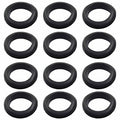 12 Pcs Rubber Grommets, 1-9/16" Inside Diameter 1-3/4" Drill Hole Rubber Wire Grommets O Ring Grommets for Wire, Firewall, Cables, Plugs, Automotive