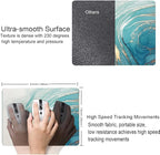 Mouse Pad, Marble Mouse Pad, Square Premium-Textured Mouse Mat Waterproof Non-Slip Rubber Base Computer Mousepads for Office Laptop Desk, Blue Marbling
