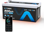 24V 200AH Bluetooth Low/High Temp Cutoff LiFePO4 Lithium Battery with Self-Heating, Built-in 200A BMS, Rechargeable Battery with 5.12kW for RV/Camper, Solar Home & Off-Grid Setup, Backup