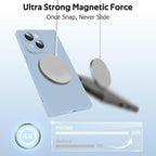 Designed for iPhone 15 Case Compatible with Magsafe Cover Camera Lens Protector Military Grade Protection Shockproof Soft TPU Slim Magnetic Phone Case for iPhone 15 Blue