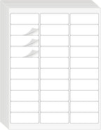 1" x 2-5/8" Address Labels 3000 Labels Sticker Paper for Laser/Ink Jet Printer mailing Labels 8.5"×11" White 30 per Sheet