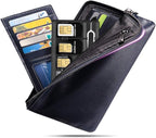 1 Pack SIM Card Holders with Tray Opener Pins, Card Storage Tool Set for Standard Micro Nano Micro-SD Memory Cards, with 3 Card Adapters and 1 Eject Pins - Black