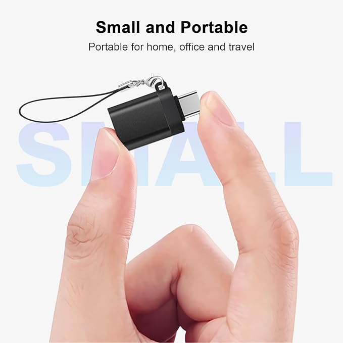 BORLTER CLAMP OTG Micro/USB-C Adapter 2Pack, USB C to USB Adapter 3.0, Micro USB Adapter Perfect for Google, MacBook,Samsung Galaxy, iPad and More.