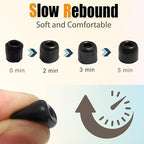 Memory Foam Tips Earbuds Tips Replacement Ear Tips Noise Reduction Anti-Slip fit 5mm-7mm Nozzle in-Ear Earphones with Storage Box