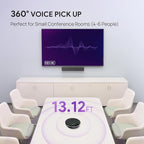 Yealink SP92 Bluetooth Speakerphone USB Conference Speakers and Microphone Teams Certified Full-Duplex Noise Reduction 360° Audio Pickup for Small Meeting Room