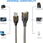 LDKCOK USB 2.0 Type A Male to A Female Active Repeater Extension Cable 75ft, High Speed 480 Mbps