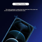 Blue Light Screen Protector for iPhone 12 Mini (5.4''), Eye Protection Tempered Glass Film, Scratch-Resistant, N0 Bubble, Case friendly，with Easy Installation Kit, 2 Pack