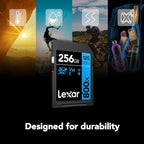 Lexar High-Performance 800x 128GB SDXC UHS-I Memory Card, C10, U3, V30, Full-HD & 4K Video, Up to 120MB/s Read, for Point-and-Shoot Cameras, Mid-Range DSLR, HD Camcorder (LSD0800128G-BNNNU)