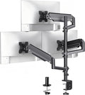 WALI Triple Monitor Mount for 17-32 Inch Screens, Full Adjustable 3 Monitors Desk Mount with Clamp & Grommet Base, Gas Spring Monitor Arm, up to 19.8lbs Each, VESA 75x75 100x100 mm (GSDM003XL), Black