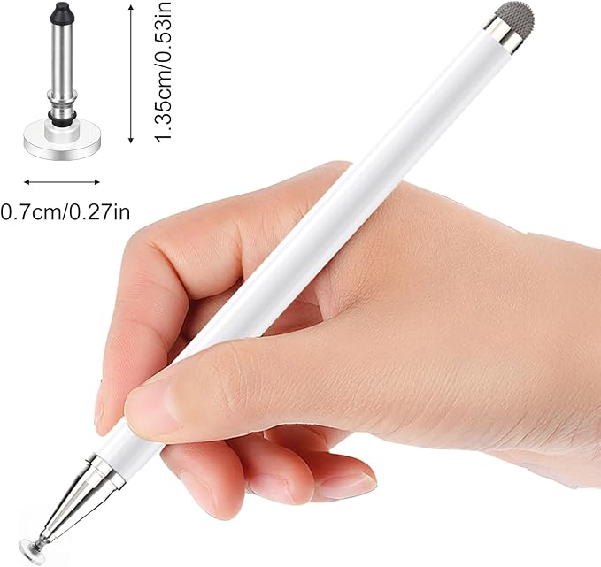 24pcs Stylus Tips Replacement Tips Only, High Precision Replaceable Stylus Pen Disc Tops, Silicone Round Stylus Pen Tip for Mobile Phones and Tablet PC Touch Screen Devices