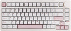 EPOMAKER QK81 75% Wireless Mechanical Gaming Keyboard, QMK/VIA Programmable and Hot-Swappable, 81 Keys with Metal Knob, 2.4Ghz/BT/USB, Creamy Gasket-Mount, RGB Backlight (White, Wisteria Switch)