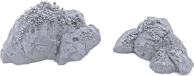 Swamp Scatter Rocks by Printable Scenery, 3D Printed Tabletop RPG Scenery and Wargame Terrain 28mm Miniatures