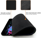 Mouse Pad, Cute Gaming Controller Mouse Pads for Desk, 9.5" x 7.9" Non-Slip Rubber Base Computer Mousepad with Women, Portable Square Design for Wireless Mouse and Pad Laptop Office & Travel