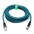 Ethernet Cable for Cognex in-Sight 2000 7000 8000 9000 Basler Baumer Camera Sensor Barcode Reader, 8 Pin X-Coded M12 to RJ45 CAT-7e 20M